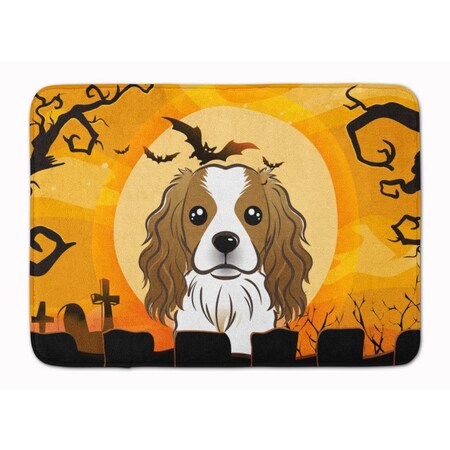 Carolines Treasures Halloween Cavalier Spaniel Machine Washable Memory Foam Mat BB1782RUG